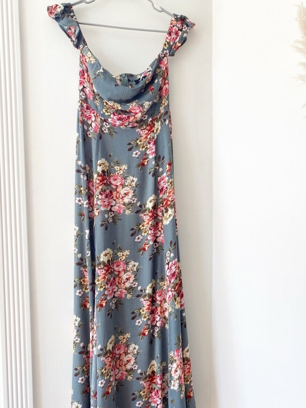 Lulu's Floral Off the shoulder maxi dress